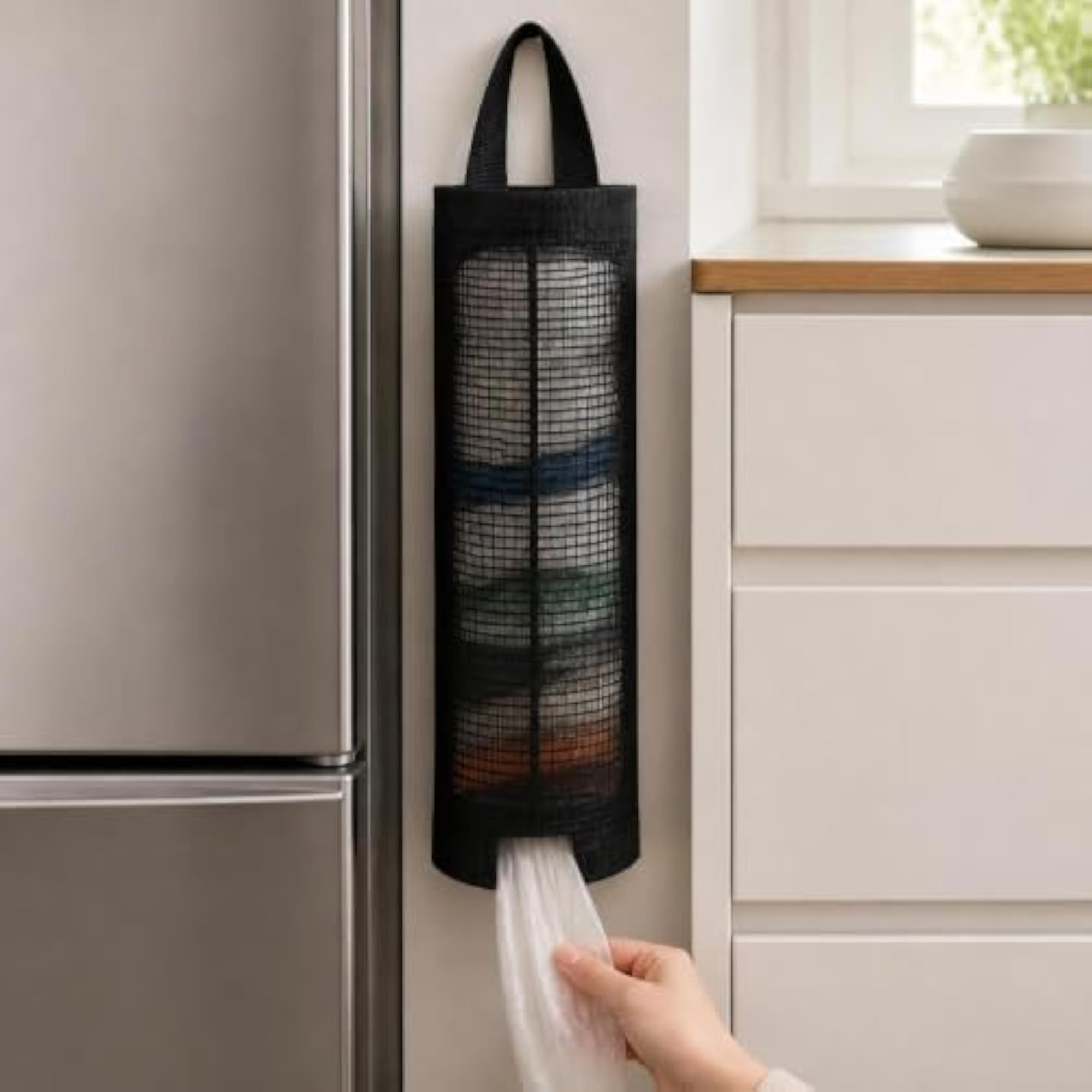 Wall-Mounted Kitchen Storage Bag Holder